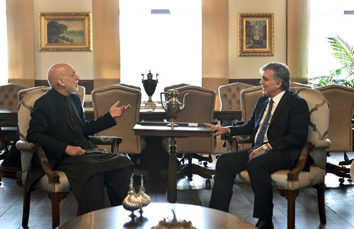 11. Cumhurbaşkanı Abdullah Gül Afganistan Eski Cumhurbaşkanı Hamid Karzai ile görüştü